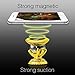 Imanom Car Phone Holder Magnetic Cell Phone Kit 360 Degrees Phone Dashboard Holder Car Mount Smartphone Mount Phone Holder GPS Mount Holder Magnetic Mount (Gold)