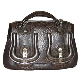 Click here to buy Fendi B.Fendi Small Brown Nappa Spalmati Handbag 8BN165-WTC-F0DBE by Fendi.