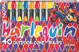 Outdoor Living : Noma 40 harlequin multi-coloured light set