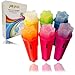Ice Pop Molds - POPEEZ STAR SHAPE - Set of 6 Popsicle molds, Fun Colors Ice Pop Maker / Ice Cream Molds, Gift Box