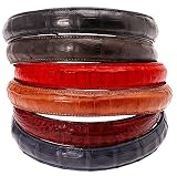 L. Erickson 1/2 Crocodile Leather Headband