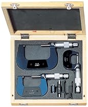 1"-TO-3" MICROMETER 0.0001" INCREMENT 3-PIECE SET