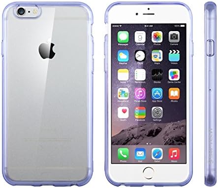 Case for iPhone 6 Plus, SUPTECH [Scratch-Resistant] iPhone 6 Bumper Case [Hybrid Crystal Clear] Phone Case for iPhone 6 Plus [Drop Protection] iPhone 6 Clear Cover Case for 5.5 Inch (Crystal Purple)