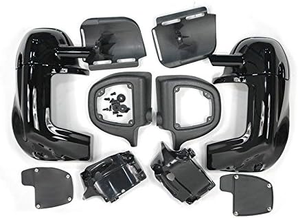 Lower Vented Fairing with Hardware for Harley Electra Street Glide Road King Vivid Black