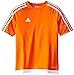 adidas Kids' Soccer Estro Jersey, Orange/White, Small