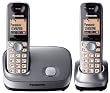 Panasonic KX-TG6512EM DECT Twin Digital Cordless Phone Set - Silver