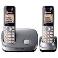 Panasonic KX-TG6512EM DECT Twin Digital Cordless Phone Set - Silver