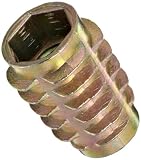 E-Z LOK Threaded Insert For Soft Wood, 5/16-18 Int Thread - 20mm length - Flush- Zinc Die Cast (Pack of 50)