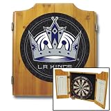 NHL Los Angeles Kings Dart Cabinet includes Darts and Board
