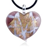 Gold Foil Pink Heart Pendant Murano Glass 51Dsn0 IGkL. SL160 Gold Foil Pink Heart Pendant Murano Glass