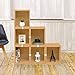 Way Basics Cube Plus Cubby Organizer (Tool-Free Assembly and Uniquely Crafted from Sustainable Non Toxic zBoard Paperboard), Natural Wood Grain