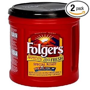 Folgers Special Roast Ground Coffee, 34.5-oz Can (Pack of 2)