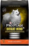 Purina Pro Plan  Dry Dog Food, Bright Mind, Adult 7+  Chicken & Rice Formula 5-Pound Bag, Pack of 1