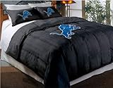 Detroit Lions Comforter Set: Twin Comforter with Shams