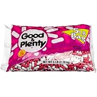 Good and Plenty Licorice Candy, 5-Pound Bags (Pack of 2)