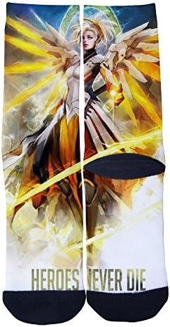 HansMo Overwatch Hero Never Die Soft Casual Cartoon Custom Socks