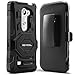 Evocel New Generation Series Phone Case Compatible with LG Leon, LG Tribute 2 (LS665), LG Destiny L21G, LG Power L22C, LG Risio with Belt Clip Holster and Kickstand, Black