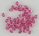 48 4mm Swarovski crystal bicone 5301 Rose beads