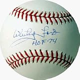 Whitey Ford Autographed MLB Baseball with HOF 74 Inscription