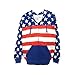 Beach Outfitters Unisex Proud American Flag Zip Up Hoodie Sweatshirt