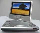 Feastronics 7 Multiregion Swivel Screen Portable DVD Player with Dual Digital (Freeview, DVB-t) and Analog TV Tuners and Recorder, Nintendo Retro Games Player with 300 Games.
