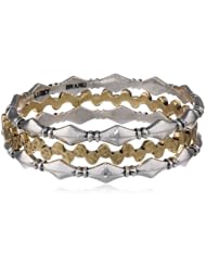 Lucky Brand Two-Tone Set Stone Bangle Set