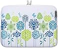 Caseling Neoprene Sleeve for 13-13.3 Inch Laptop - Blue Green Flowers