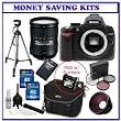 Nikon D5000 12.3 MP DX Digital SLR w/ Nikon 18-200mm f/3.5-5.6 G ED-IF AF-S VR DX Lens + Spare Nikon Lithium-Ion Battery + Two (2) 16GB + Digital SLR Gadget Bag + .48x Wide Angle Panoramic HD Series Fisheye w/ Macro+ 3PC Filter Kit + Accessories Kit