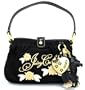 Juicy Couture Small Black Beatrice Terry Hobo Bag