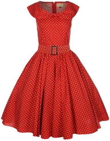 Musical Holiday 1950's Swing Polka Dot Shawl Collar Pin Up Retro Vintage Dress S-2XL