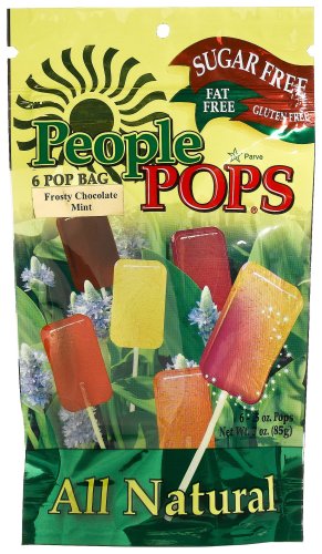 People Pops Frosty Chocolate Mint Pops, 6-Pop Bags (Pack of 12)