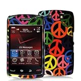 Peace Sign Design Crystal Hard Skin Case Cover for Blackberry Storm 2 9550  ....
