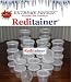 Extreme Freeze Reditainer 16 oz. Freezeable Deli Food Containers w/ Lids - Pack of 36