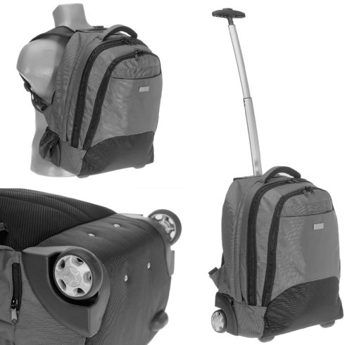 Rucksack - Trolley JETPACK PRO Trolly Laptoprucksack 15,4 Zoll [ max: 37 x 28 cm ] / GRAU Graphite