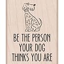 Hero Arts Your Dog Thinks Woodblock Stamp