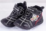 Black leather toddler shoe Liangdian velcro fastener size 160 or UK Size 3.5 (approx 7-10 months)