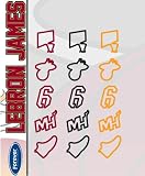 NBA Miami Heat LeBron James Player Logo Bandz Ringz