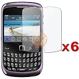 6-Pack Reusable Screen Protector for Blackberry Curve 3G / 9300