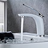 Auralum 水栓 洗面用 シングルレバー 混合水栓　取り付けホース付き 手洗いボウル用 洗面台用