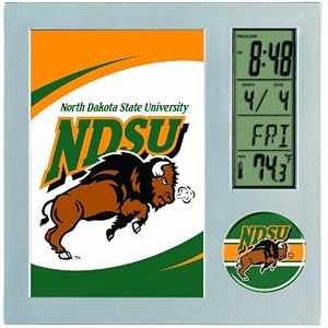 NCAA North Dakota State Digital Desk Clock