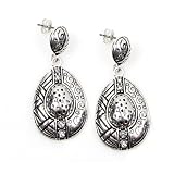 Designer Post Earrings with Crystals in Gift Box