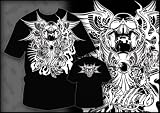 Sullen CHAOS Mens T-shirt in White or Black