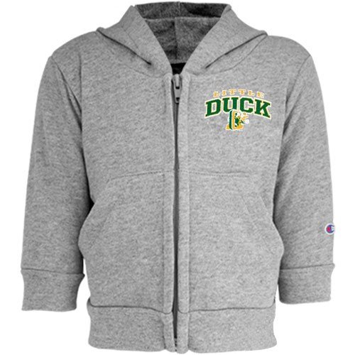 Buy Champion Oregon Ducks Toddler Ash Full Zip Fleece Hoody by Champion