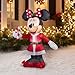 5 Foot Tall Minnie Mouse Inflatable Yard Decoration (Red/Green, Multi)