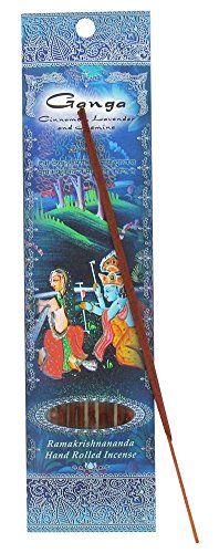 Prabhuji's Gifts - Hand Rolled Incense Ganga Cinnamon, Lavender, & Jasmine - 10 Stick(s)