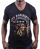 51Dtn4diMjL. SL160  casual t shirts|ED HARDY Christian Audigier Mountain VNeck Mens T Shirt Black Size XXL