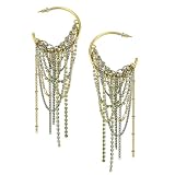 Cupchain Drape Earrings, pacific opal/gold-plated
