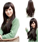 Cool2day 2012 Fashion Stylish Womens Long Dark Brown Curly Wig JF010334-D
