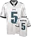 Men`s Philadelphia Eagles #5 Donovan McNabb Road Replica Jersey