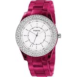 Fossil Women's ES2451 Stella Purple Resin Crystal Bezel Watch